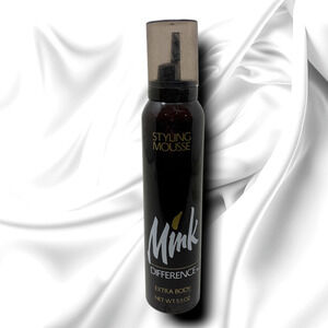 Vintage NEW Mink Difference Extra Body Mousse Metal Can 7 oz TV Movie Prop